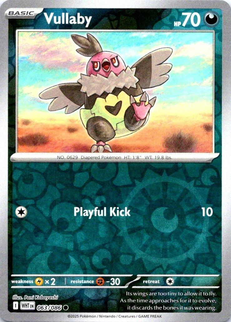 White Flare Vullaby [Reverse] Pokémon card